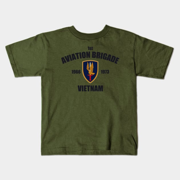 1st Aviation Brigade Kids T-Shirt by TCP